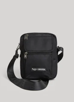 Men Pepe Jeans Double Compartment Crossbody Bag