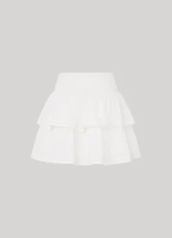 Women Pepe Jeans Double Ruffle Layer Skirt