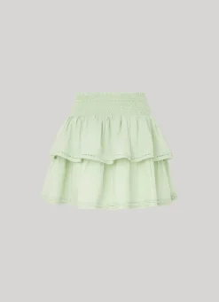 Women Pepe Jeans Double Ruffle Layer Skirt