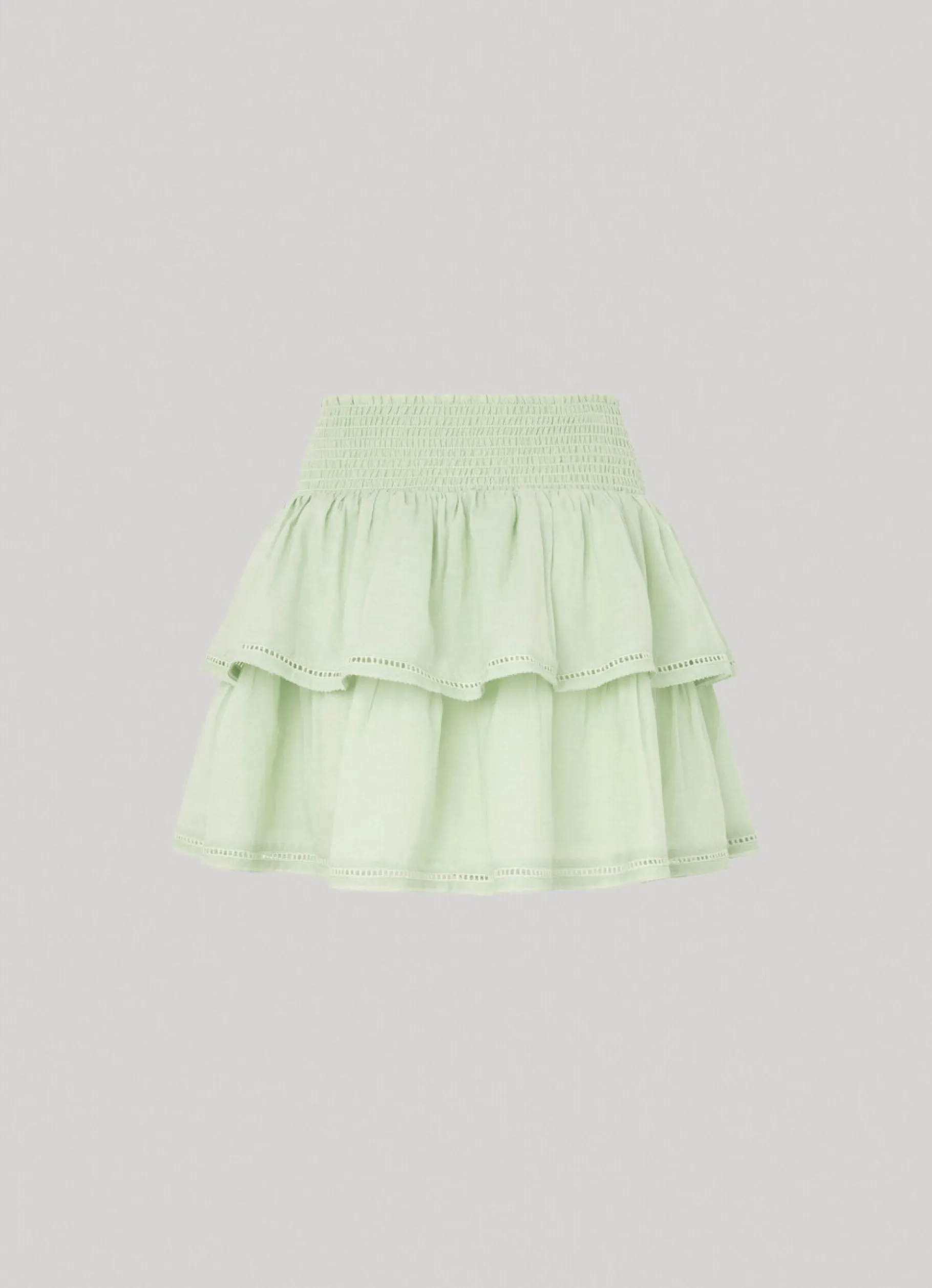 Women Pepe Jeans Double Ruffle Layer Skirt