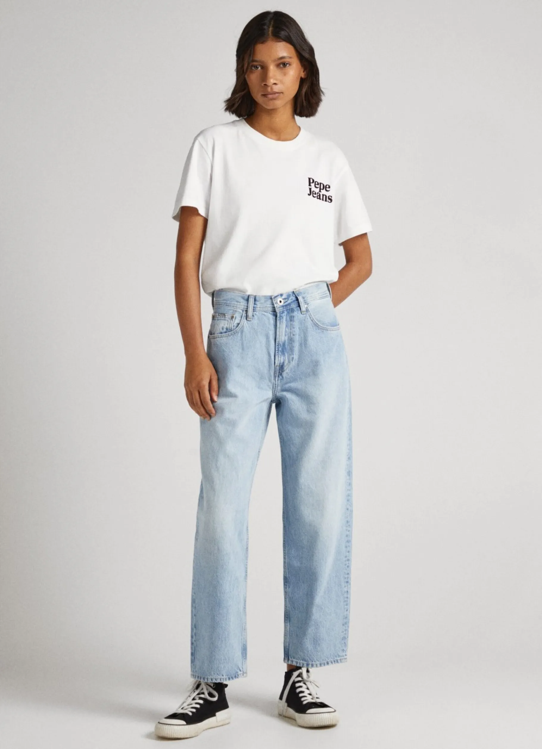 Women Pepe Jeans Dover Relaxed Fit High-Rise Jeans