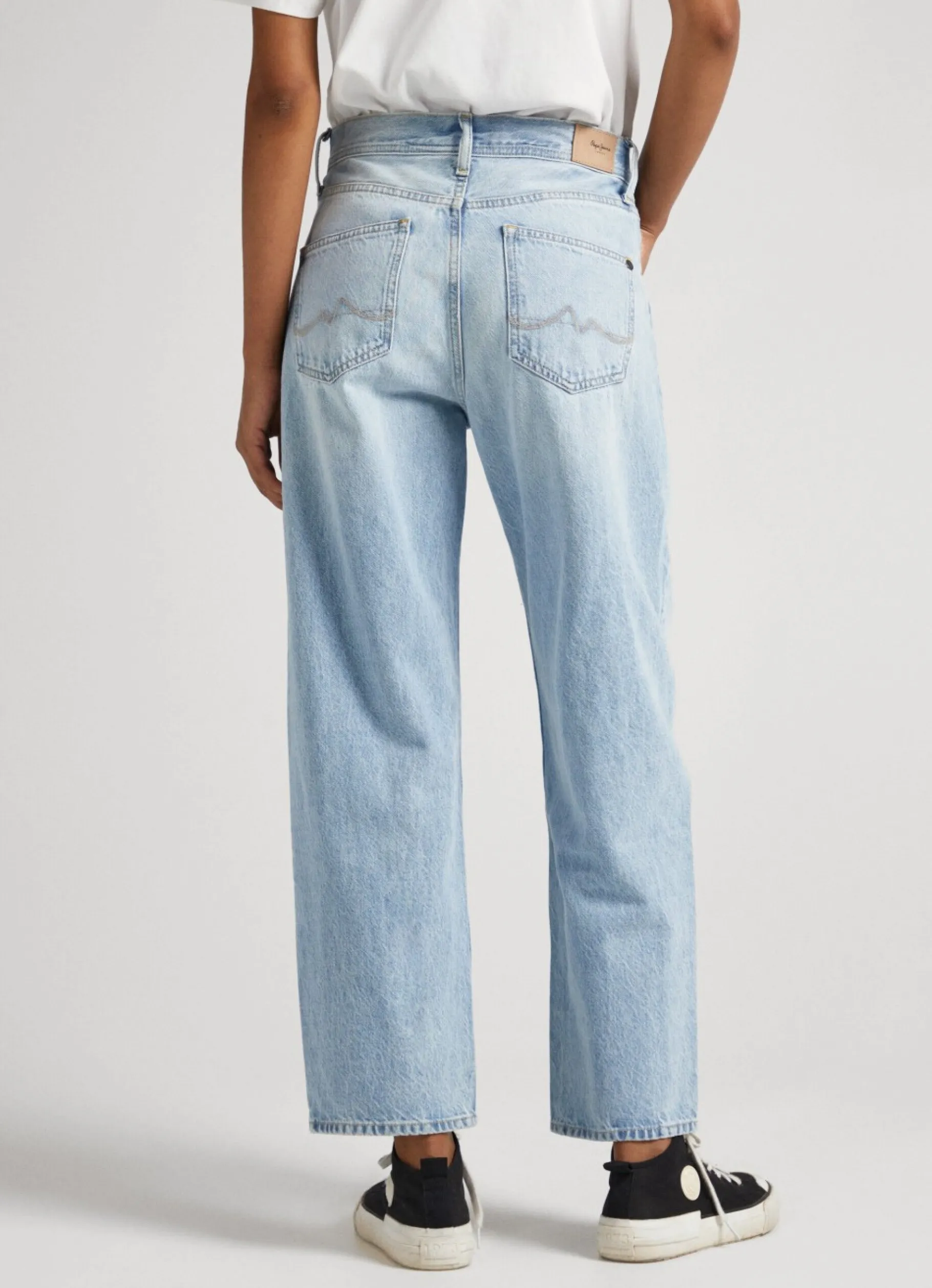 Women Pepe Jeans Dover Relaxed Fit High-Rise Jeans