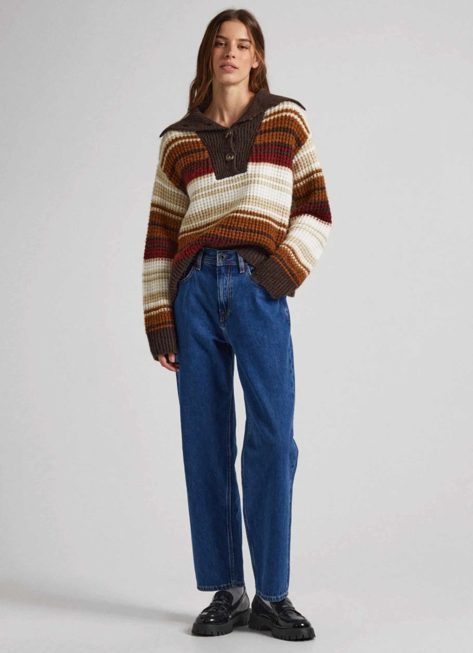 Women Pepe Jeans Dover Relaxed Fit High-Rise Jeans