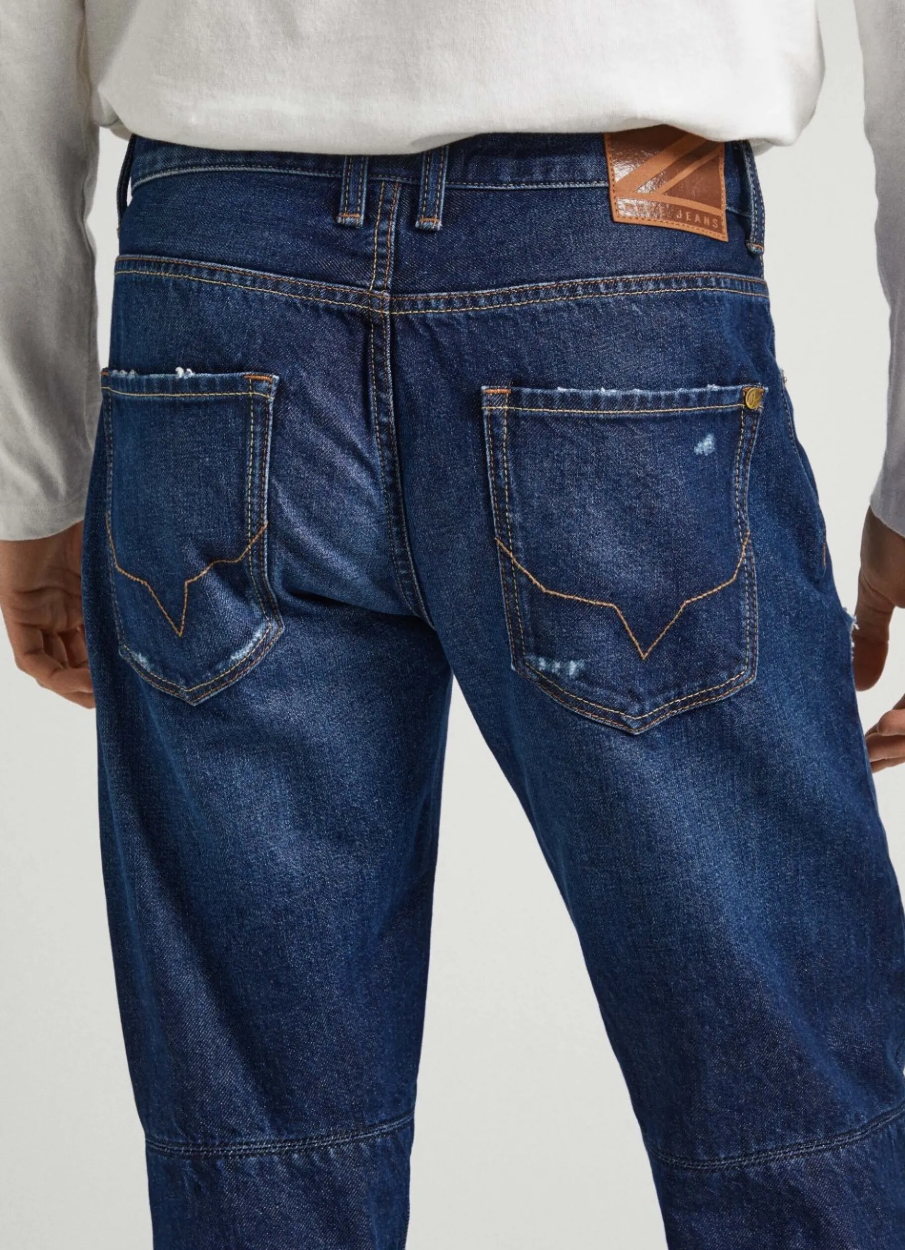 Men Pepe Jeans Easton Relaxed Fit Drop-Waist Jeans