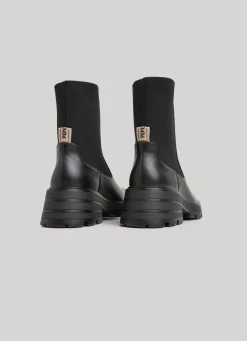Women Pepe Jeans Elastic Mid-Calf Boots