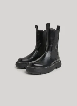Women Pepe Jeans Elasticated Mid-Calf Boots