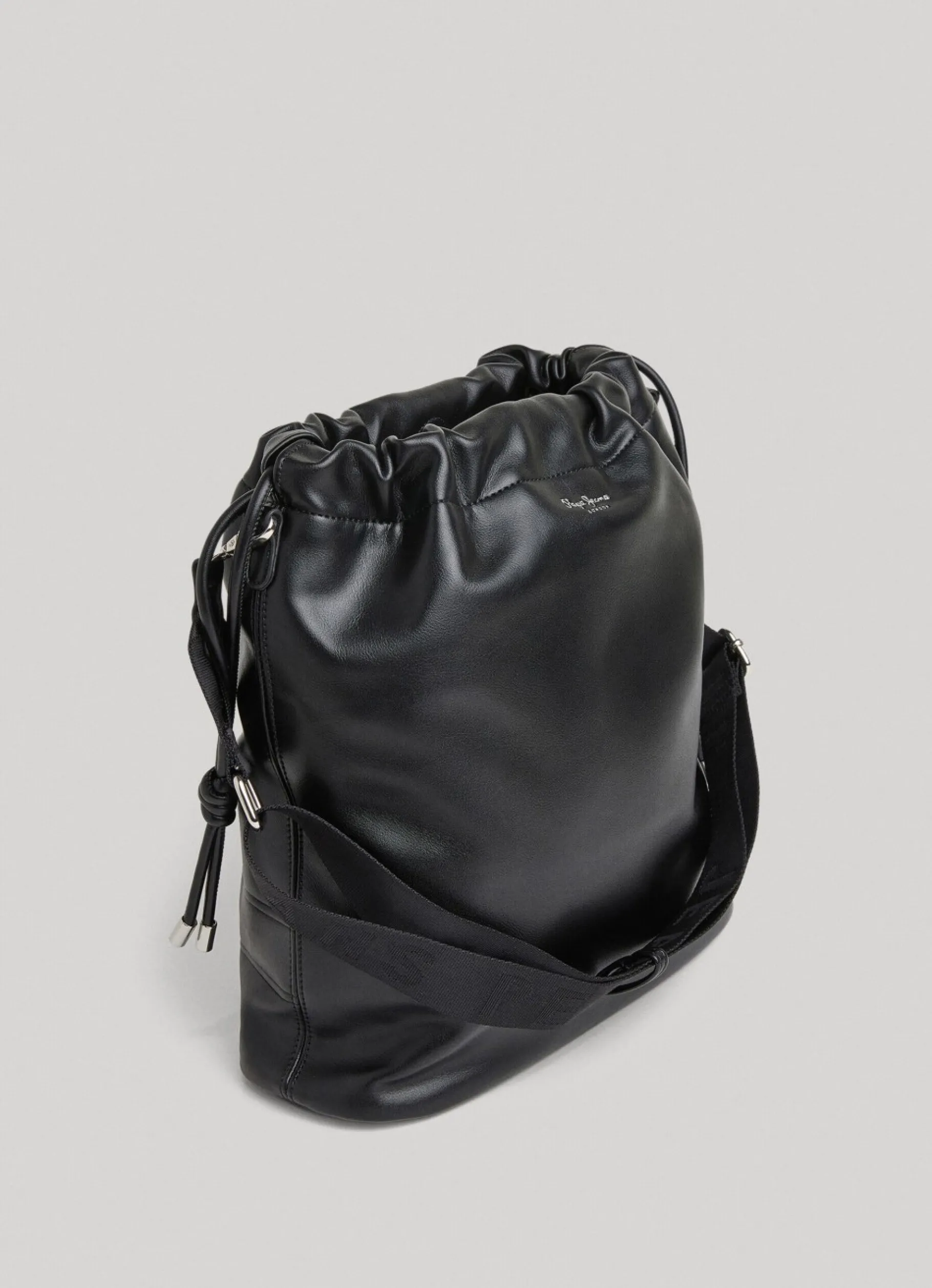 Women Pepe Jeans Embossed Logo Bucket Bag