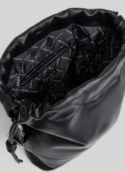 Women Pepe Jeans Embossed Logo Bucket Bag