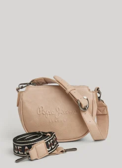 Women Pepe Jeans Embossed Logo Shoulder Bag
