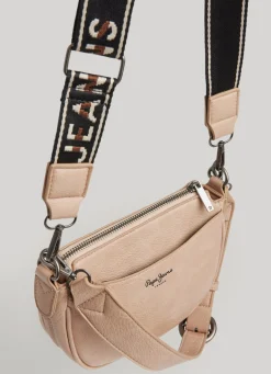 Women Pepe Jeans Embossed Logo Shoulder Bag