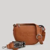 Women Pepe Jeans Embossed Logo Shoulder Bag