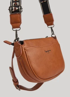 Women Pepe Jeans Embossed Logo Shoulder Bag