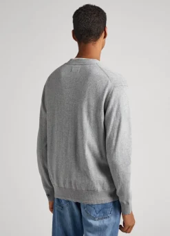 Men Pepe Jeans Embroidered Logo Cardigan