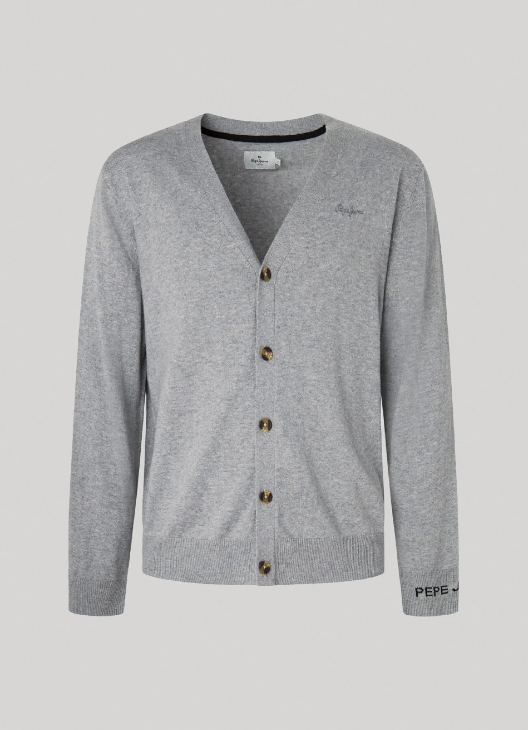 Men Pepe Jeans Embroidered Logo Cardigan