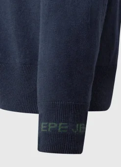 Men Pepe Jeans Embroidered Logo Cardigan