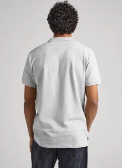 Men Pepe Jeans Embroidered Logo Cotton Pique Polo