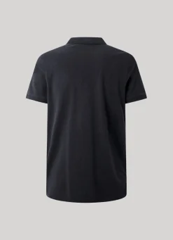 Men Pepe Jeans Embroidered Logo Cotton Pique Polo
