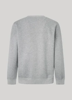 Men Pepe Jeans Embroidered Logo Cotton Sweatshirt