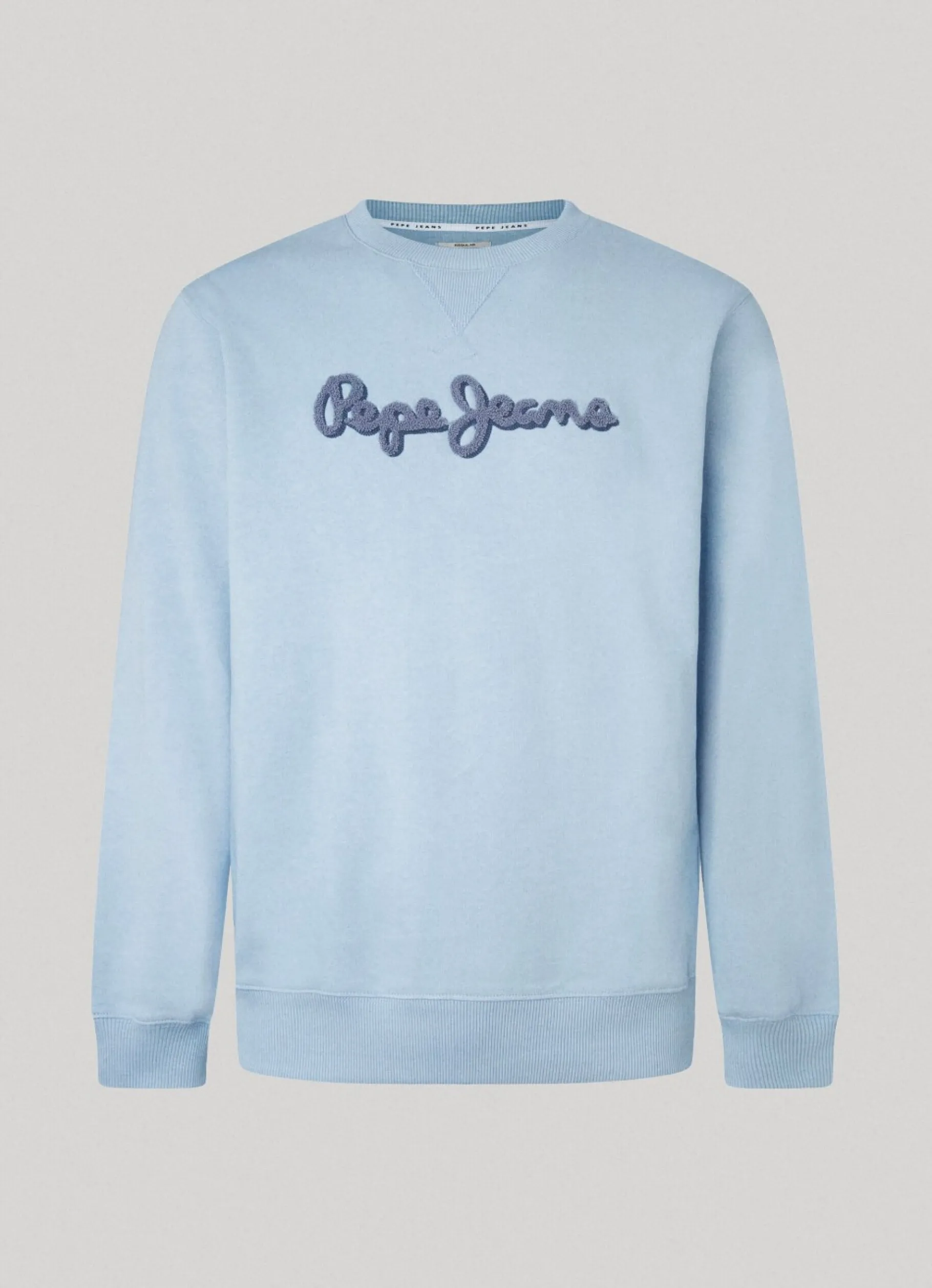 Men Pepe Jeans Embroidered Logo Cotton Sweatshirt