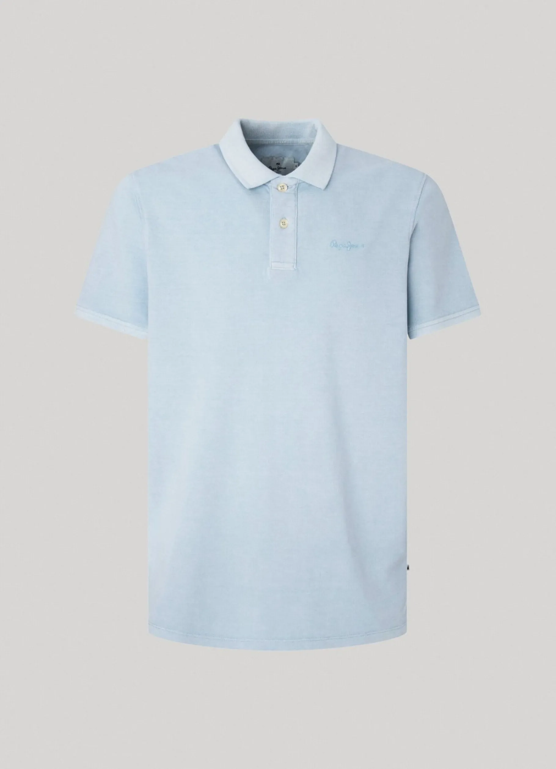 Men Pepe Jeans Embroidered Logo Pique Polo Shirt
