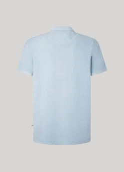 Men Pepe Jeans Embroidered Logo Pique Polo Shirt
