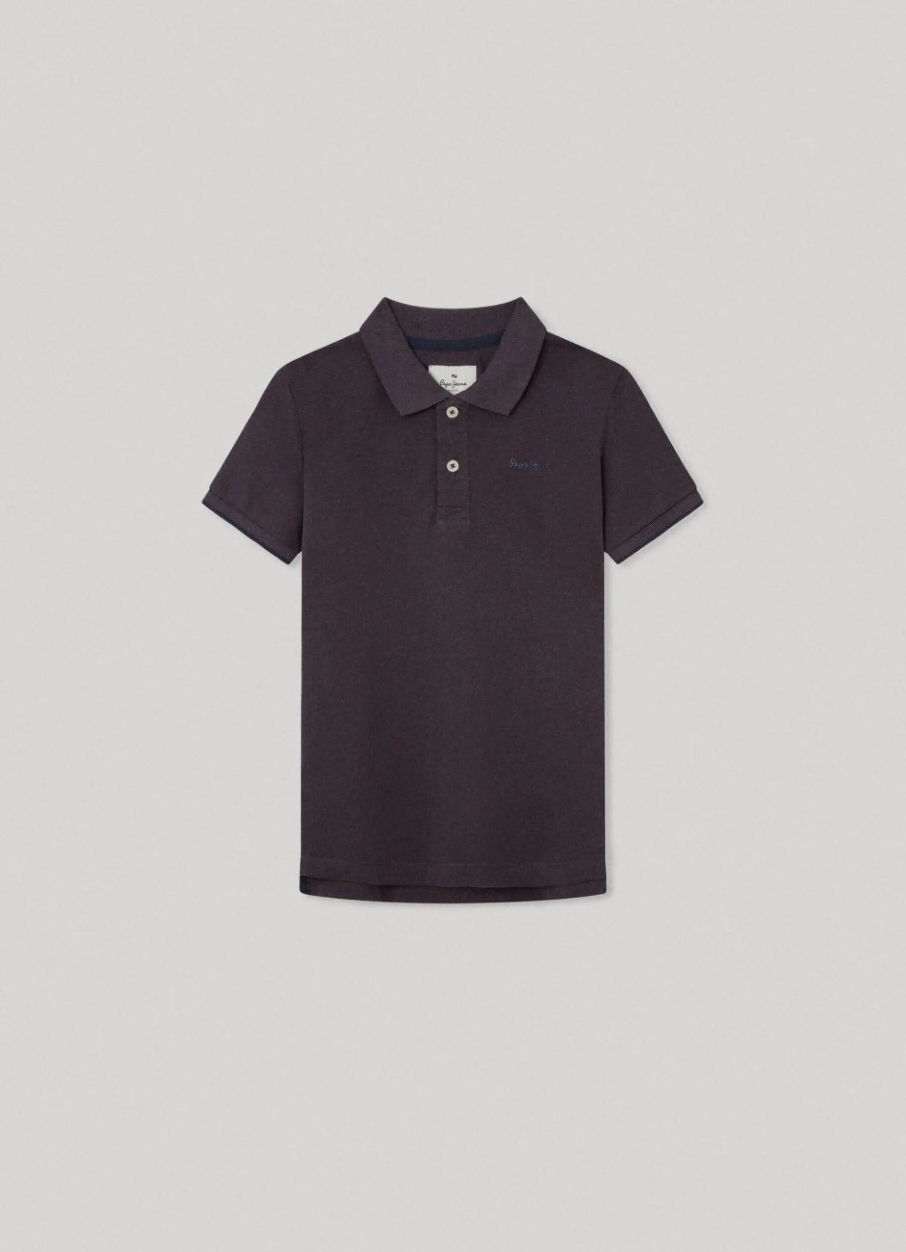 Boy Pepe Jeans Embroidered Logo Pique Polo Shirt