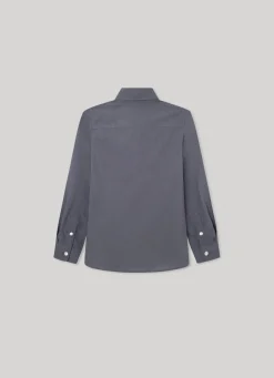 Boy Pepe Jeans Embroidered Logo Poplin Shirt