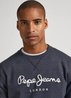 Men Pepe Jeans Embroidered Logo Sweatshirt