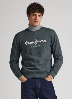 Men Pepe Jeans Embroidered Logo Sweatshirt
