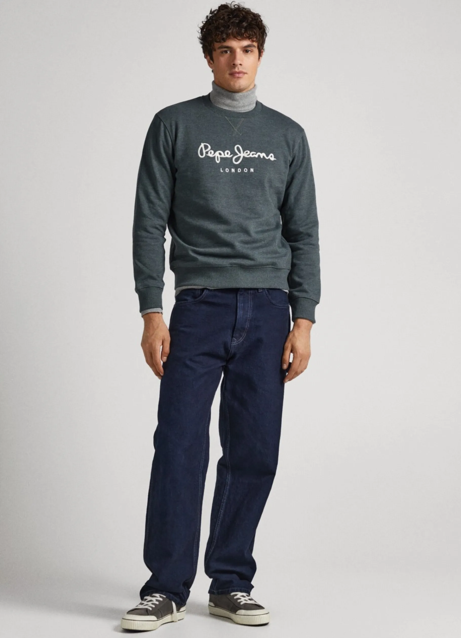 Men Pepe Jeans Embroidered Logo Sweatshirt