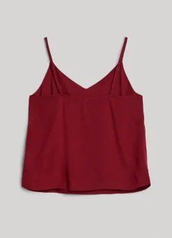 Women Pepe Jeans Embroidered Neckline Strap Top