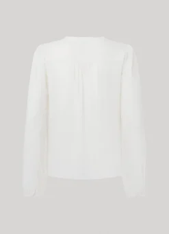 Women Pepe Jeans Embroidered Romantic Cut Blouse