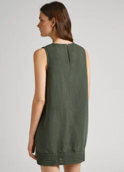 Women Pepe Jeans Embroidered Tape Dress
