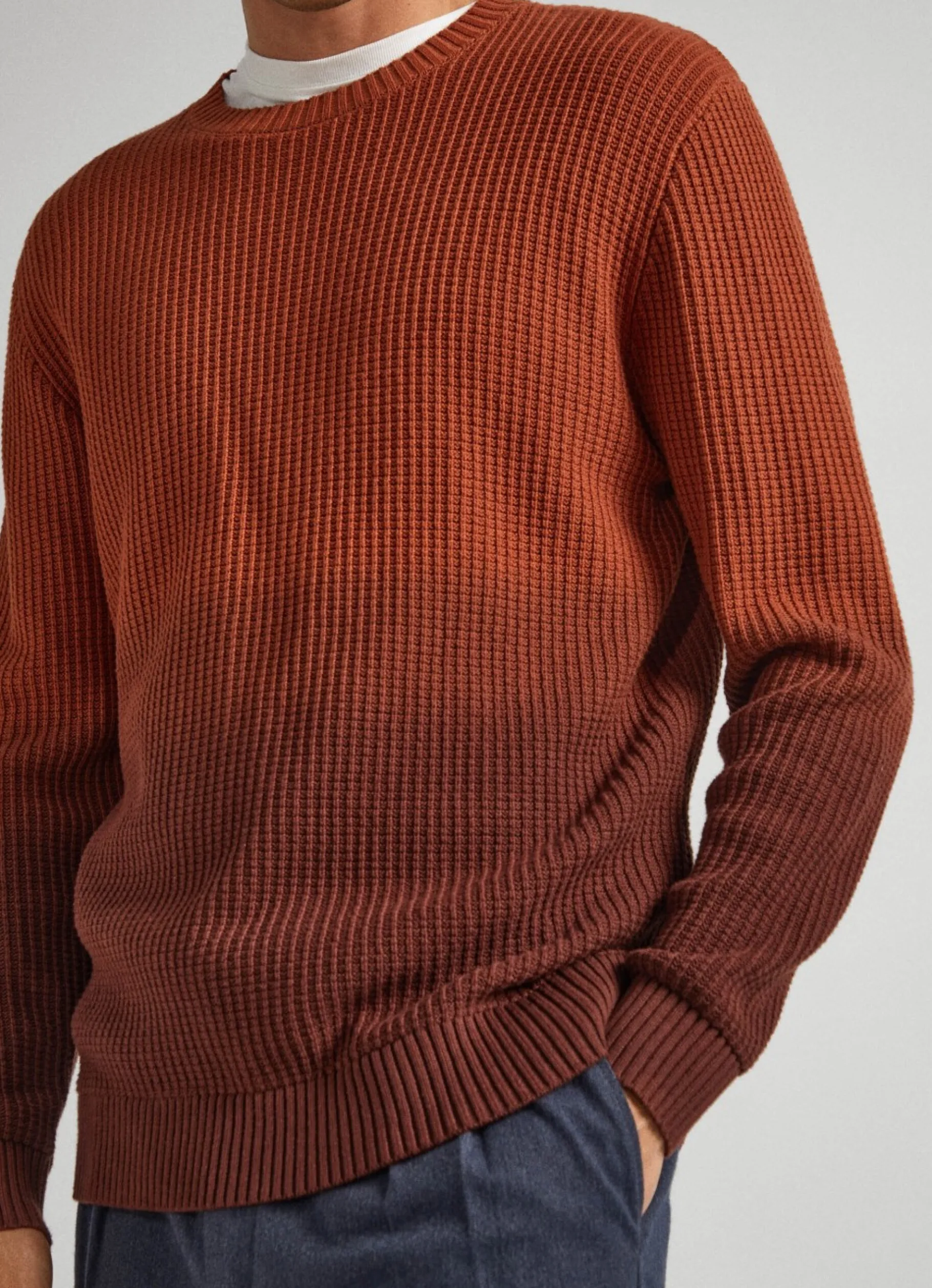 Men Pepe Jeans Fade Effect Colour Block Knit