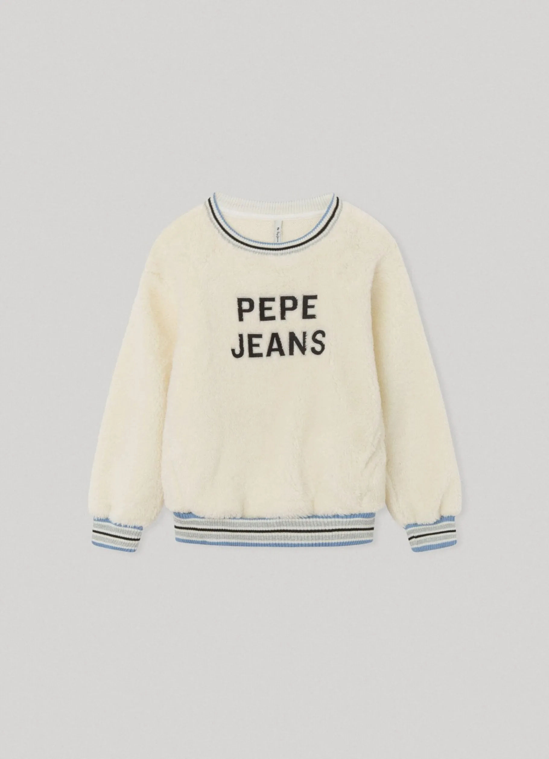 Girl Pepe Jeans Faux Fur Sweatshirt