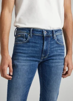 Men Pepe Jeans Finsbury Skinny Fit Low-Rise Jeans