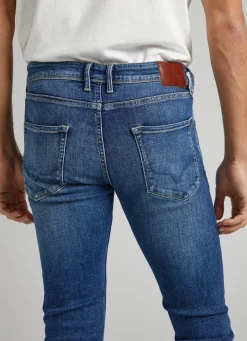 Men Pepe Jeans Finsbury Skinny Fit Low-Rise Jeans