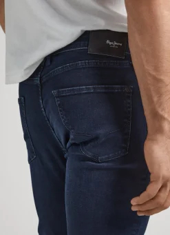 Men Pepe Jeans Finsbury Skinny Fit Low-Rise Jeans