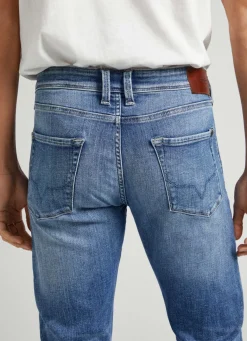 Men Pepe Jeans Finsbury Skinny Fit Low-Rise Jeans