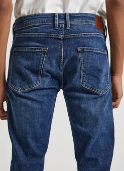 Men Pepe Jeans Finsbury Skinny Fit Low-Rise Jeans