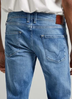 Men Pepe Jeans Finsbury Skinny Fit Low-Rise Jeans