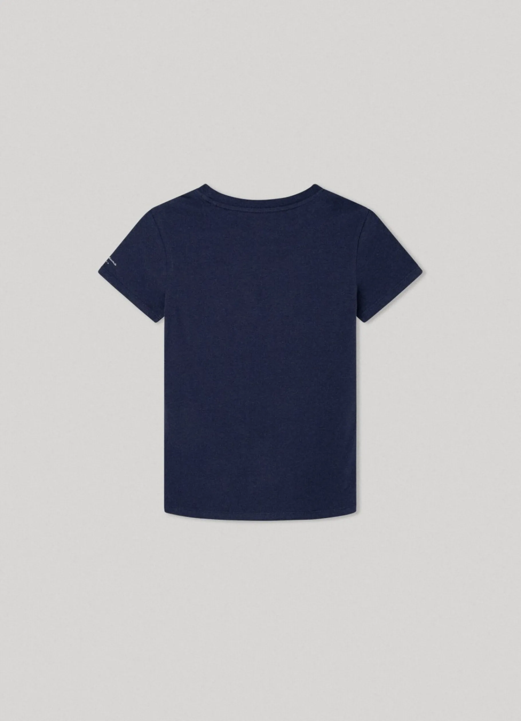 Boy Pepe Jeans Flag Logo Cotton T-Shirt