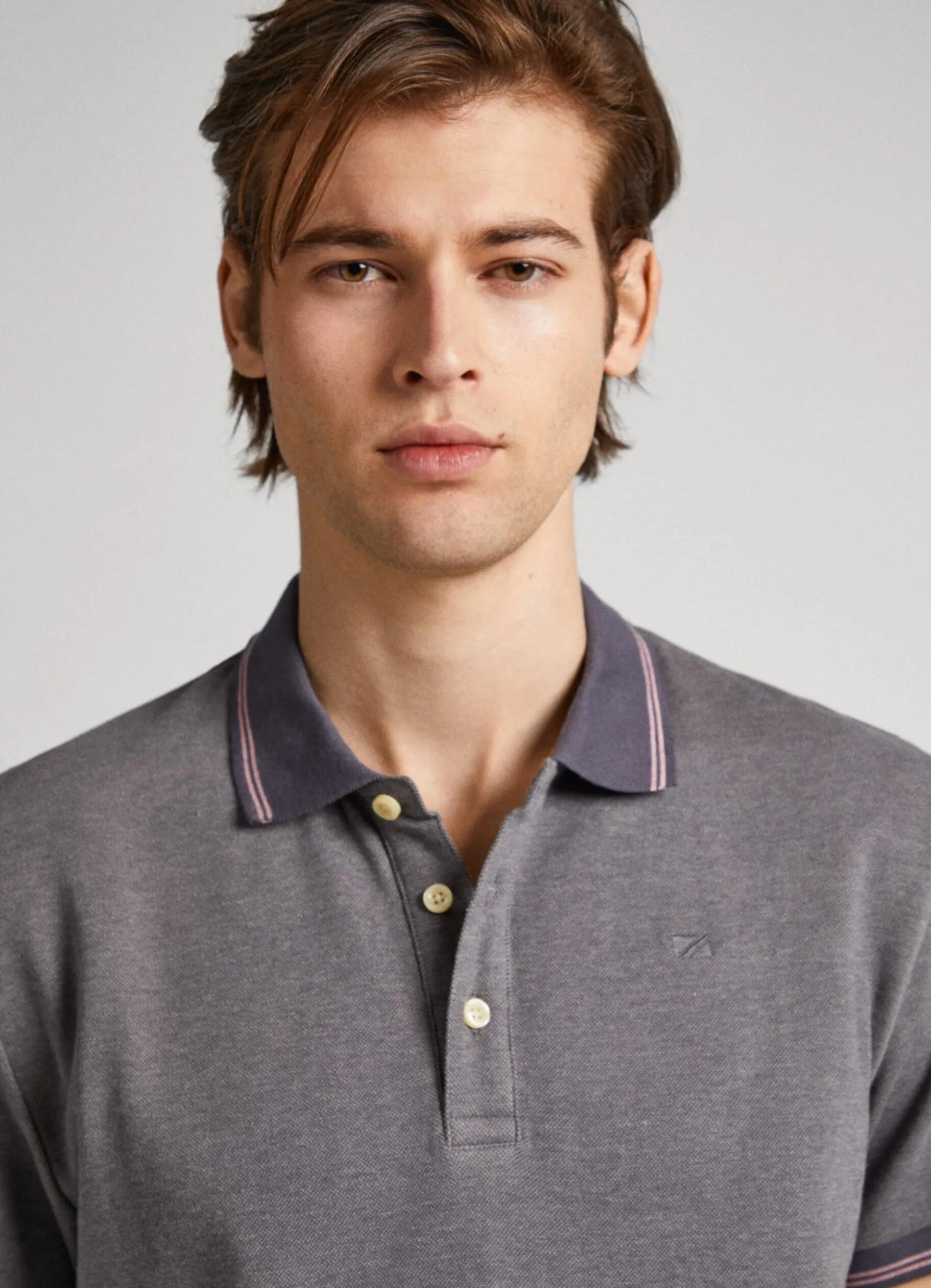 Men Pepe Jeans Flag Logo Polo Shirt