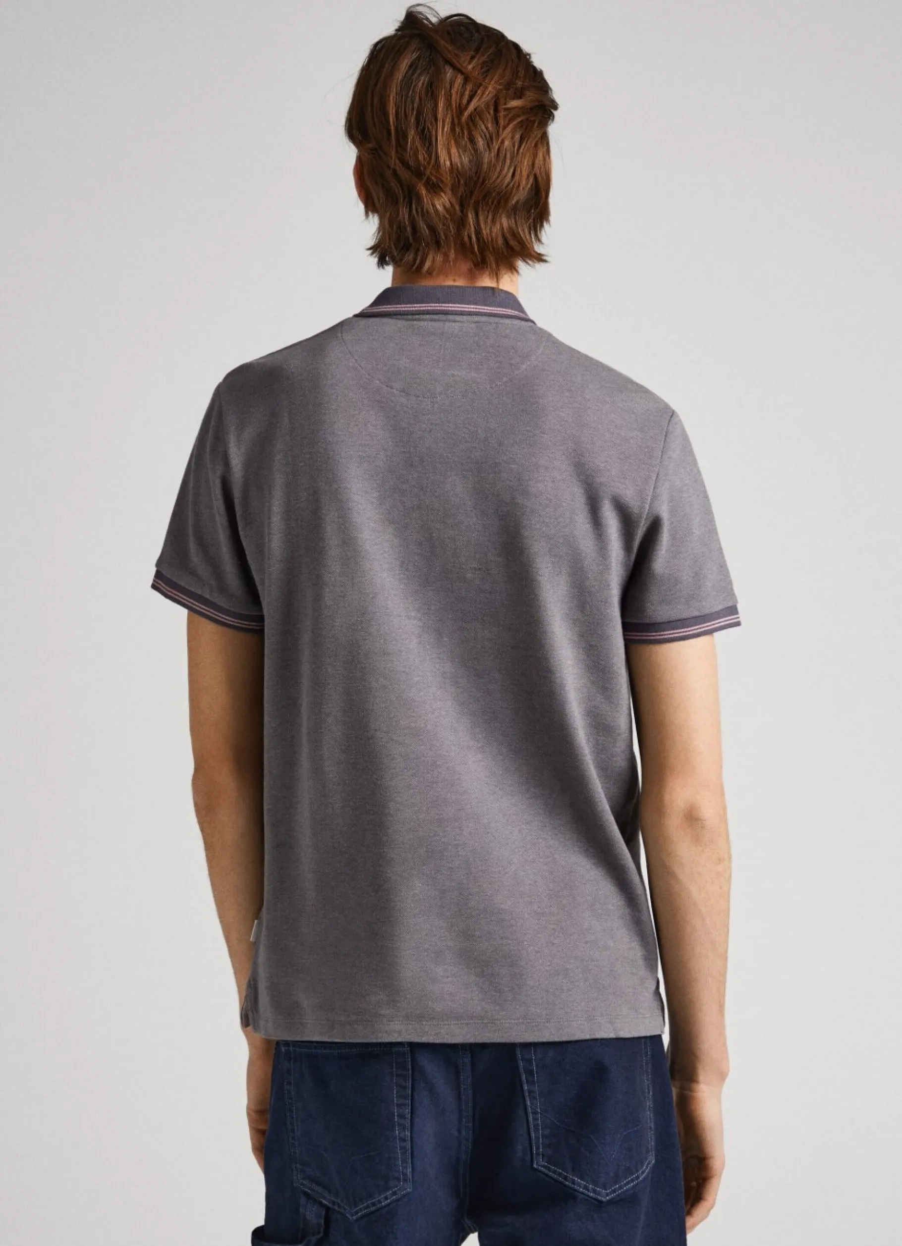 Men Pepe Jeans Flag Logo Polo Shirt