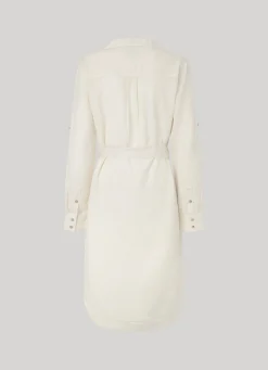 Women Pepe Jeans Flap Neck Tencel Dress