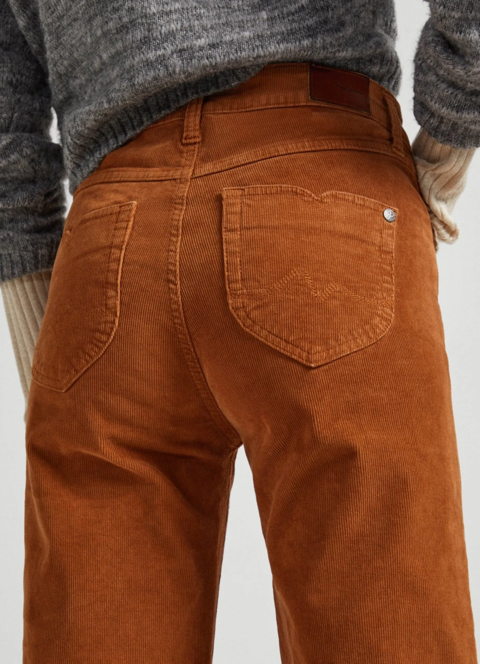 Women Pepe Jeans Flared Corduroy Trousers