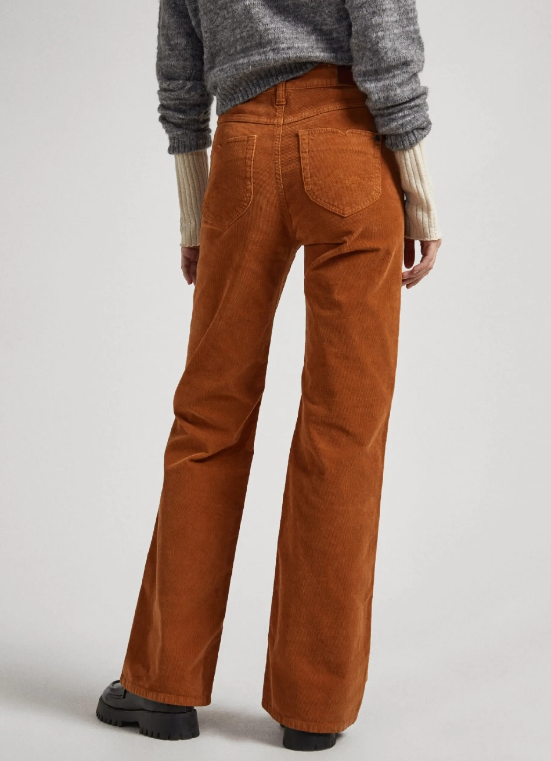 Women Pepe Jeans Flared Corduroy Trousers
