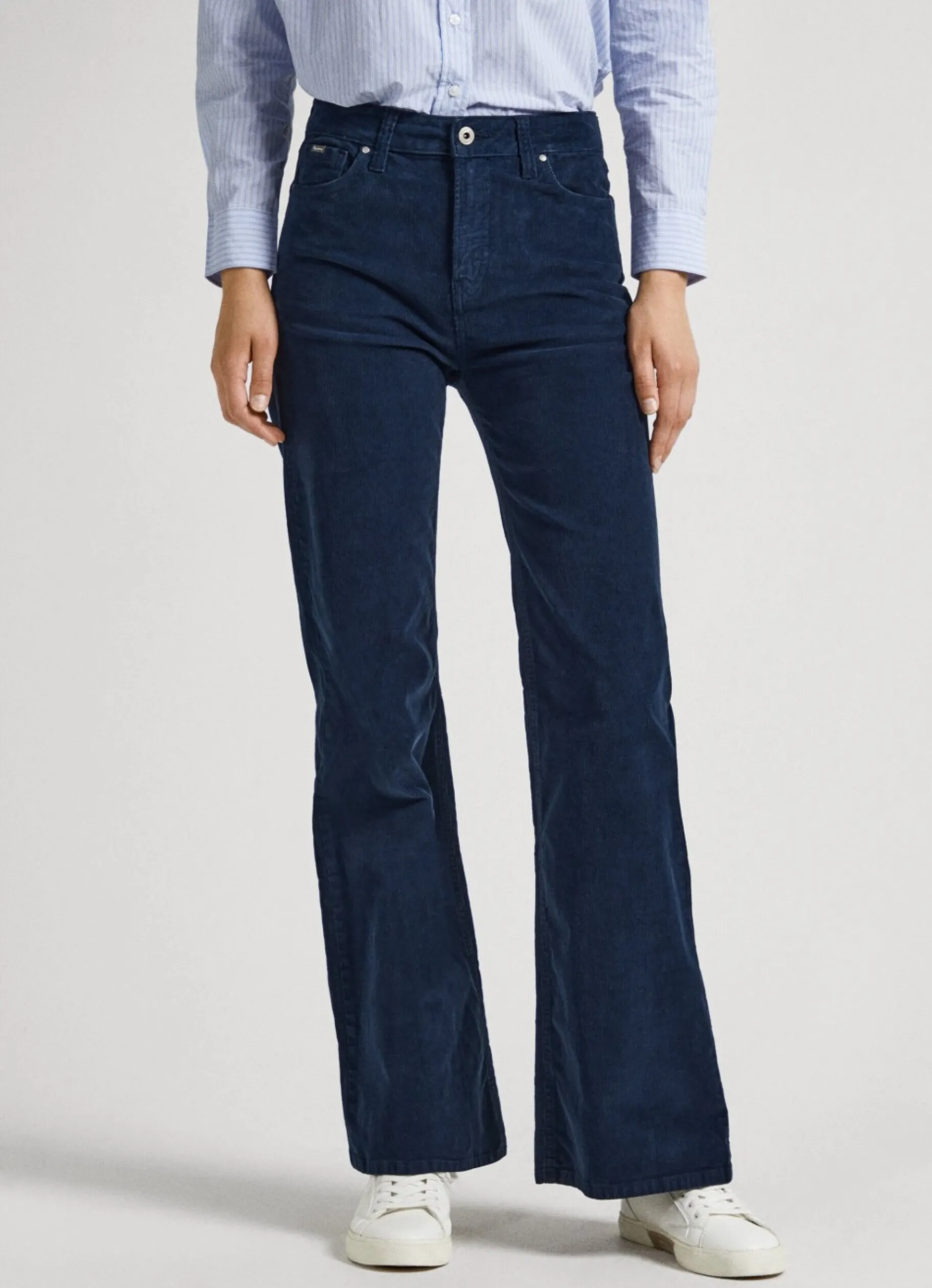 Women Pepe Jeans Flared Corduroy Trousers