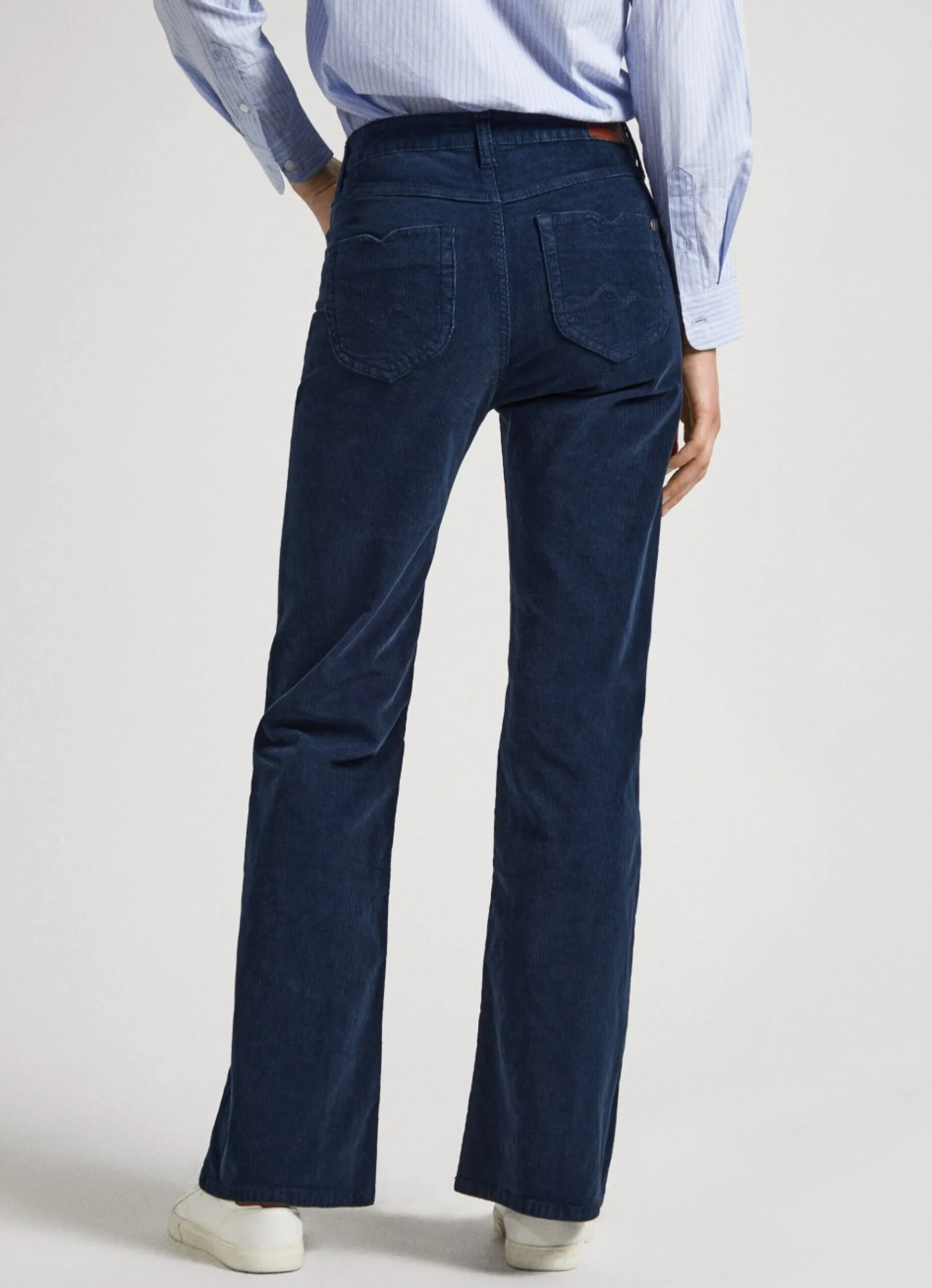 Women Pepe Jeans Flared Corduroy Trousers