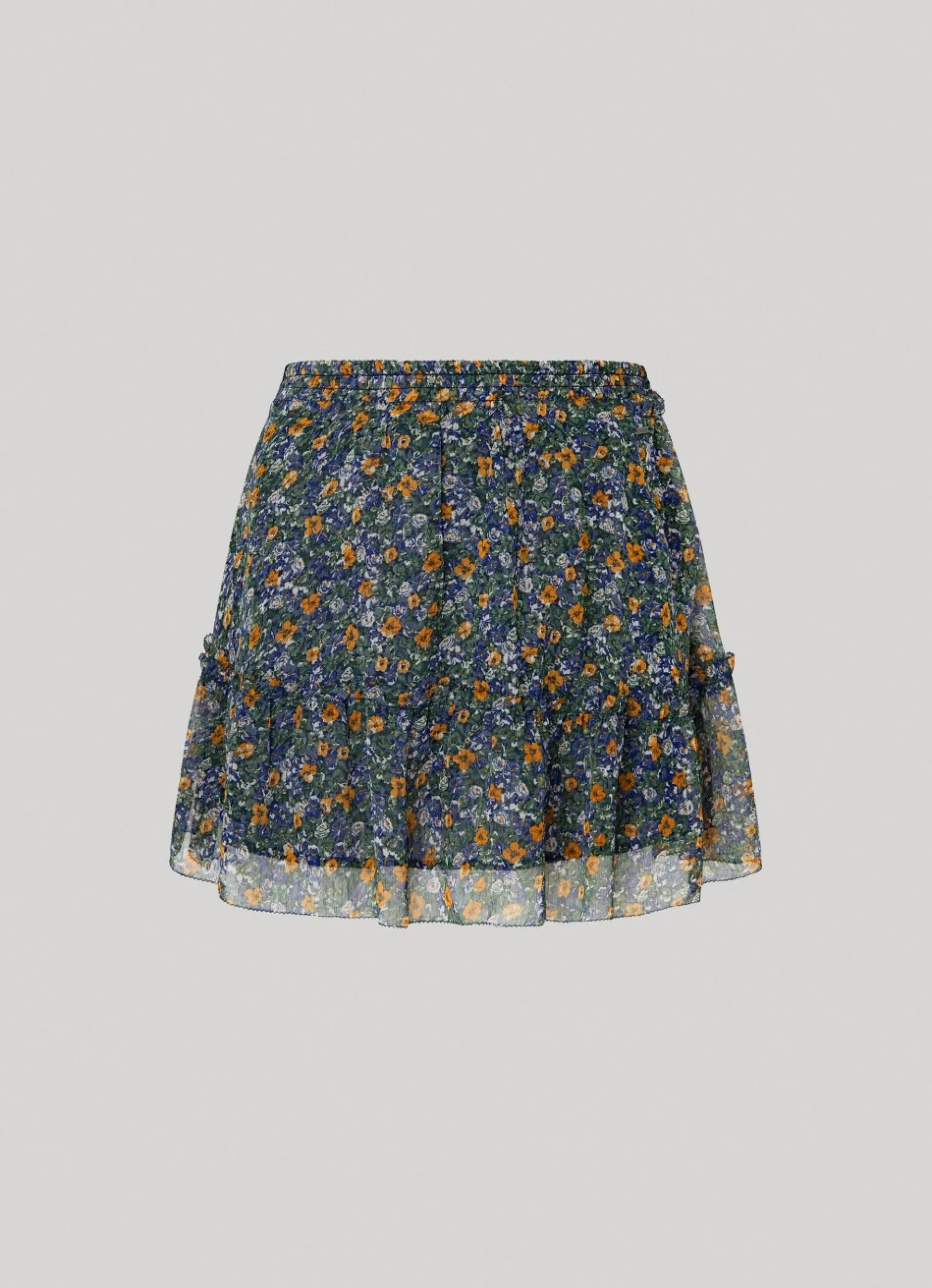 Women Pepe Jeans Floral Chiffon Skirt